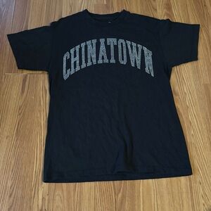 Chinatown Market Bedazzled Bling Black T-Shirt Size‎ M NWOT